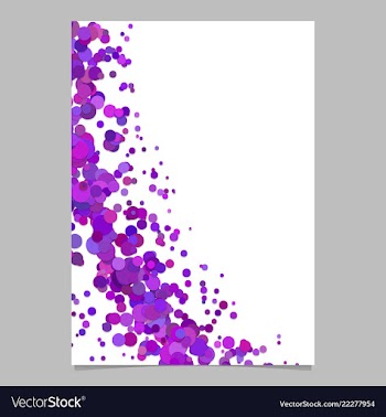 Abstract blank curved confetti flyer background vector image