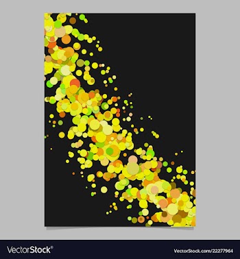 Abstract blank curved confetti flyer background vector image
