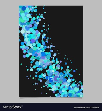 Abstract blank curved confetti flyer background vector image