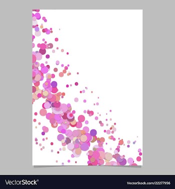 Abstract blank curved confetti page background vector image