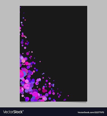 Abstract blank curved confetti page background vector image