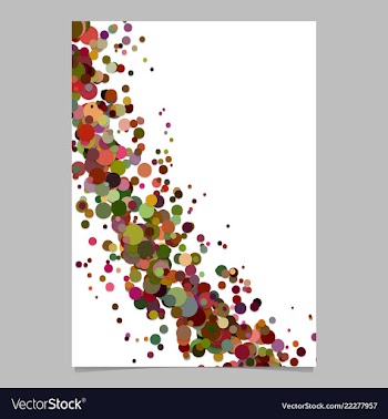 Abstract blank curved confetti poster background vector image