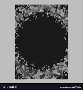 Abstract blank dispersed confetti dot flyer vector image