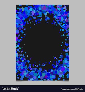 Abstract blank dispersed confetti dot poster vector image