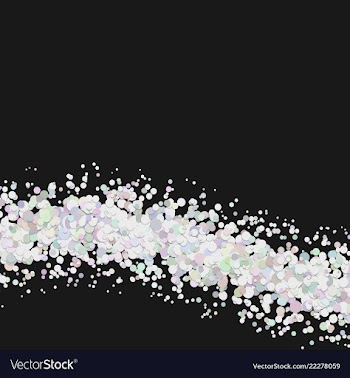 Abstract blank wave dispersed confetti circle vector image
