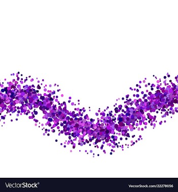 Abstract blank wave sprinkled confetti circle vector image