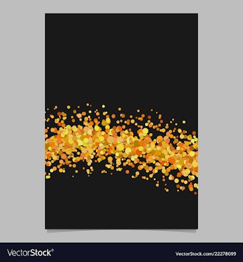 Abstract blank wave sprinkled confetti dot flyer vector image