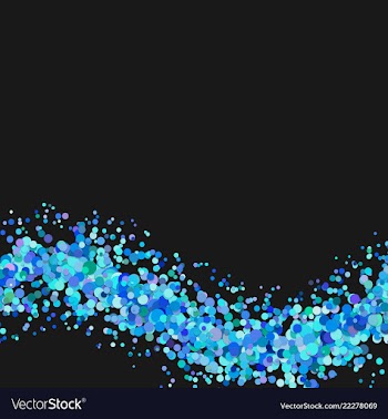 Abstract blank wavy confetti background template vector image