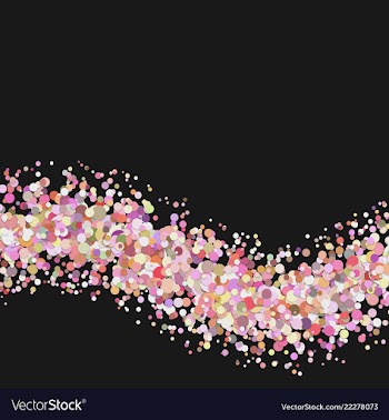 Abstract blank wavy confetti background template vector image