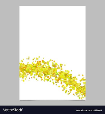 Abstract blank wavy confetti page background with vector image