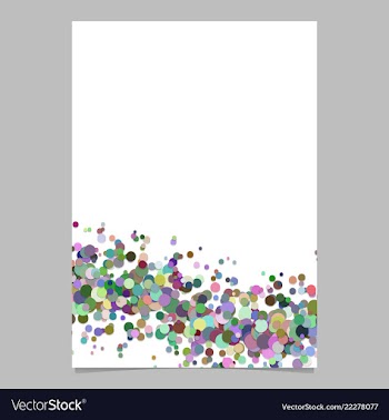 Abstract blank wavy confetti poster background vector image
