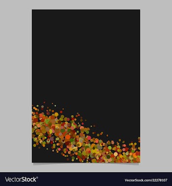 Abstract blank wavy confetti poster background vector image
