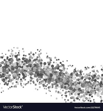 Abstract blank wavy dispersed confetti circle vector image