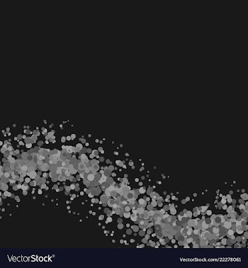 Abstract blank wavy dispersed confetti circle vector image