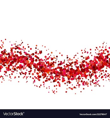 Abstract blank wavy sprinkled confetti dot vector image