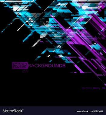 Abstract blue and purple geometric shapes colors vector image