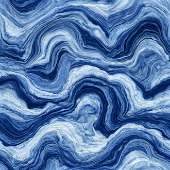 Abstract Blue and White Fluid Marble Pattern