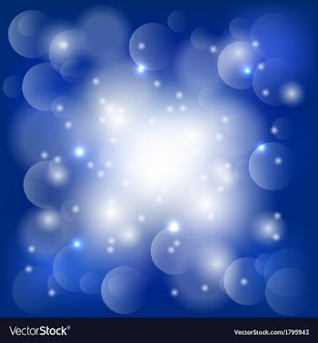 Abstract blue background with lights vector image