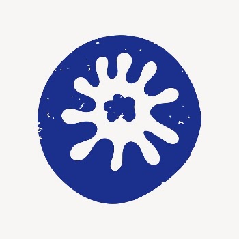 Abstract blue badge collage element | Free Vector Illustration - rawpixel
