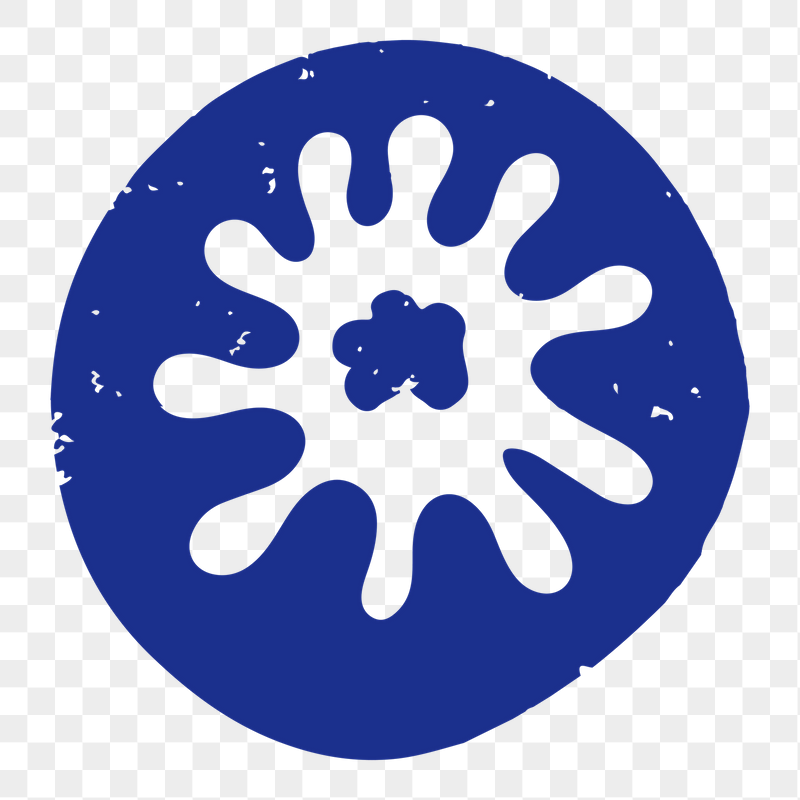 Abstract blue badge png sticker, | Free PNG Illustration - rawpixel