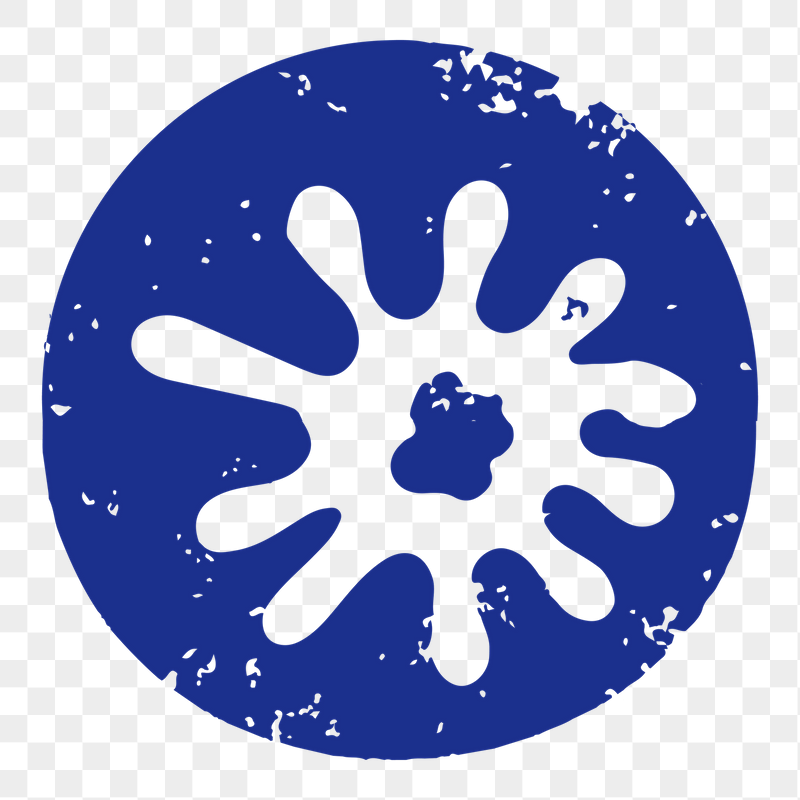 Abstract blue badge png sticker, | Free PNG Illustration - rawpixel