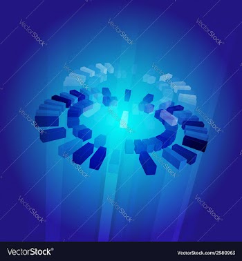  					Abstract blue core vector image														