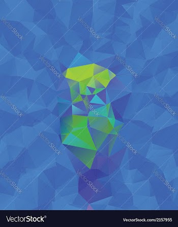 Abstract Blue Geometric Background vector image