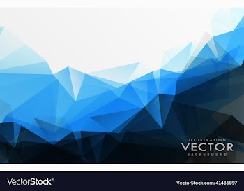 abstract blue geometric business template design