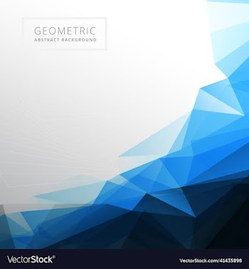 abstract blue geometric business template design