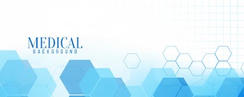 Abstract blue modern medical banner Free Vector