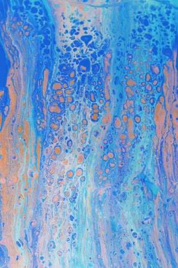 Abstract Blue Ocean Waves