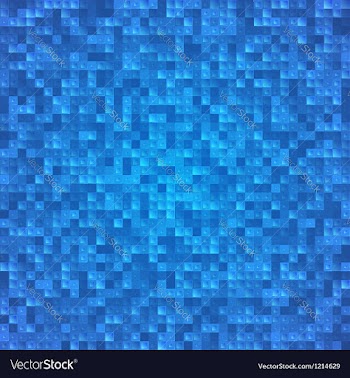  					Abstract blue pixel mosaic seamless background vector image														
