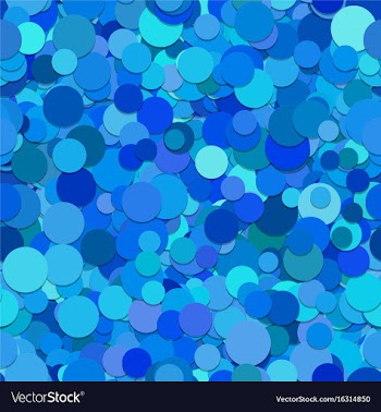 Abstract blue scattered dot pattern background vector image