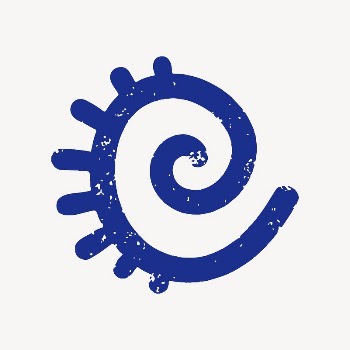 Abstract blue shape collage element | Free Vector Illustration - rawpixel