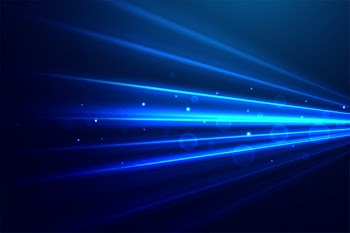 Abstract blue technology rays background Free Vector