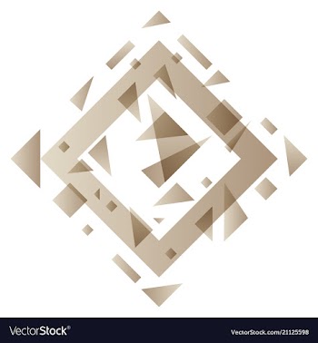 Abstract blurred background with hipster triangles vector image