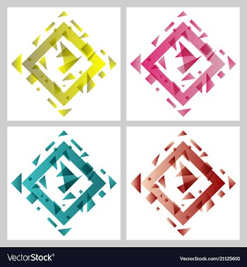 Abstract blurred background with hipster triangles vector image