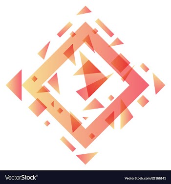 Abstract blurred background with hipster triangles vector image
