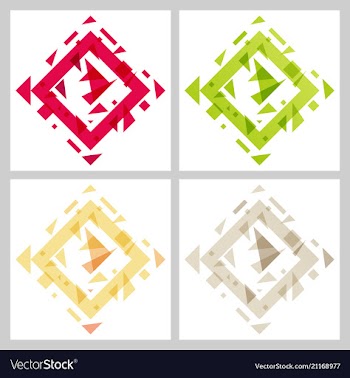 Abstract blurred background with hipster triangles vector image