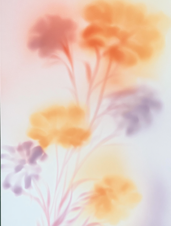 Abstract Blurred Floral Composition