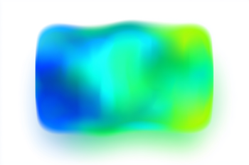 Abstract Blurred Gradient Blob on White Background