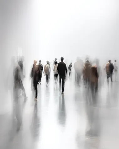 Abstract Blurred Human Figures in Motion Abstract Blurred Human Figures in Motion