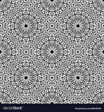 Abstract bohemian geometrical floral pattern vector image