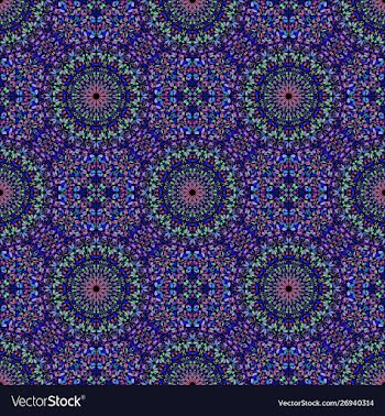 Abstract bohemian gravel mandala ornament pattern vector image