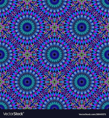 Abstract bohemian gravel mandala ornament pattern vector image