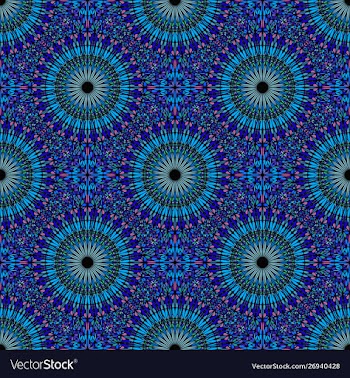 Abstract bohemian gravel mandala ornament pattern vector image