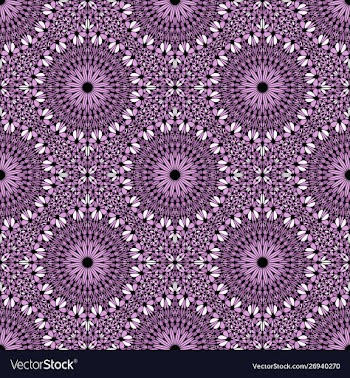 Abstract bohemian lavender floral pattern vector image
