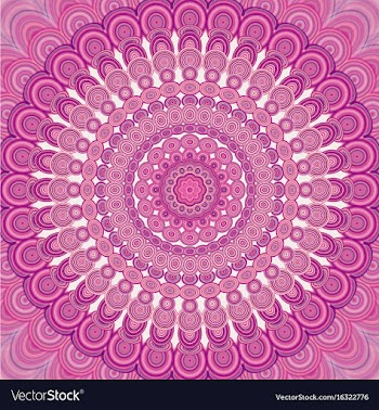 Abstract bohemian mandala ornament background vector image