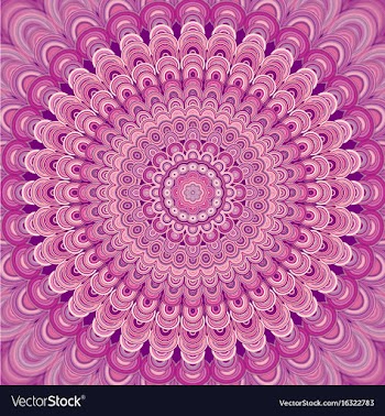 Abstract bohemian mandala ornament background vector image