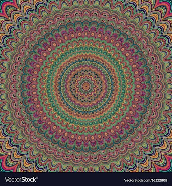 Abstract bohemian mandala ornament background vector image